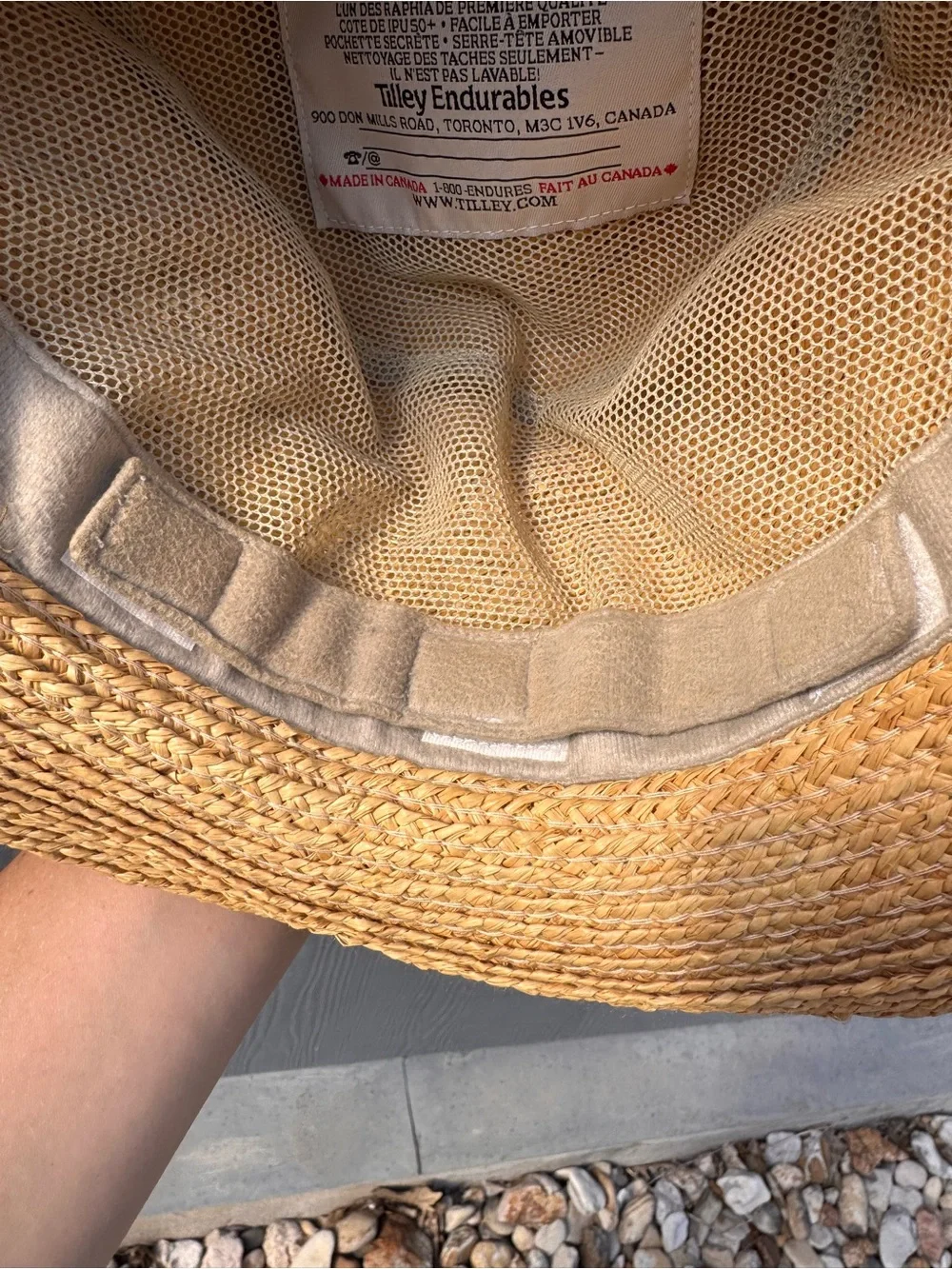 Tilley Women’s Brand Rebecca Sun Raffia Hat Vintage 90s Size LG